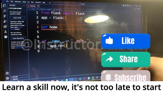 Ever wondered how to build a website with Python? Here’s my step-by-step guide on creating your first Flask app. From setup to running your own local server, this tutorial is beginner-friendly and practical. I’m Instructor Alison, tutor in Math, Physics, Chemistry, and Programming with a Master’s in Theoretical Physics. I’m passionate about education and technology, and I’m open to client work, sponsorships, training, TA/PhD opportunities, and collaborations. Let’s learn, build, and connect! #Fl