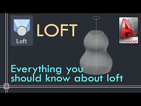 Autocad 3D - How to use Loft command