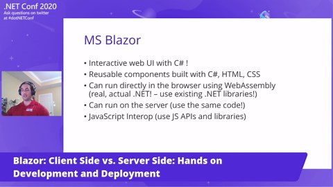 Blazor: Client Side vs. Server Side: Hands on Development and Deployment