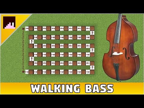 Walking Bassline - Jazz and Blues Minecraft Noteblock Tutoiral | Jazzy Noteblock Tutorial (how to)