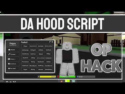 ROBLOX DA HOOD SCRIPT ! FADED ! LOTS OF FEATURES ! EASY TO USE !