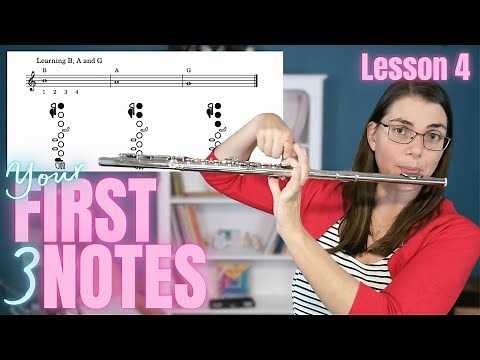 How to play your FIRST notes on the flute
