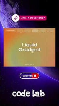 “I Built a Fluid Gradient UI Using Only HTML CSS JS 🤯” #coding #programming