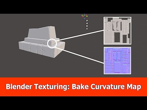 Blender Texturing : Baking Curvature Map
