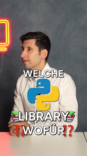 Junus Ergin on Instagram: "Die besten Python Libraries #python #library #programmieren"