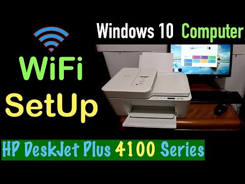 HP DeskJet Plus 4100 WiFi SetUp Computer !!
