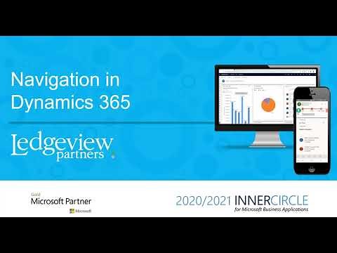 Navigation in Microsoft Dynamics 365