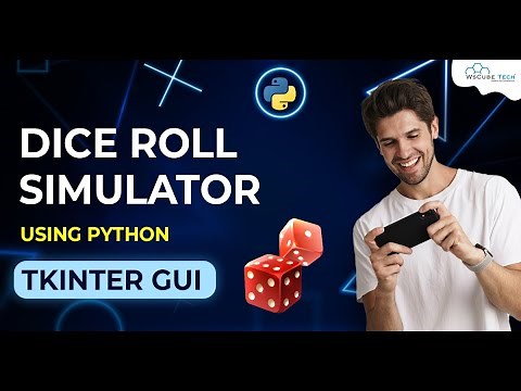 Create Dice Roll 🎲 Simulation Using Python - Tkinter GUI Python Project 🔥