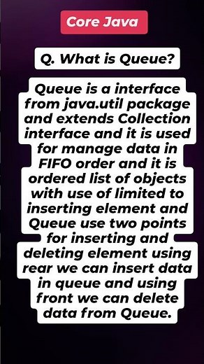 "Understanding Queue in Java: FIFO Data Management and Operations Explained!"