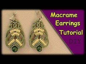 DIY Macrame Tutorial | Macrame Earrings with Beads | Easy Technique for Beginner