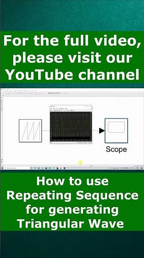 How to use Repeating Sequence for generating Triangular wave in MATLAB
