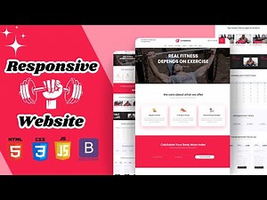 Responsive Gym & Exercise Website Design || HTML, CSS & JS