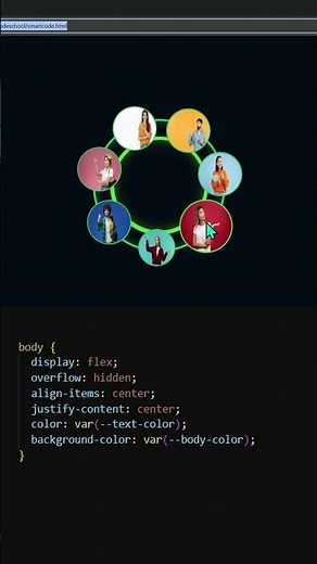 CSS Neon Glowing Profile Carousel | HTML & CSS Animation Tutorial #coding #html