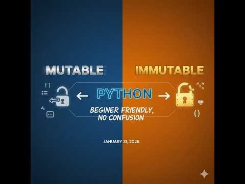 Mutable vs Immutable in Python (Beginner Friendly)