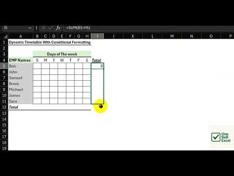 Awesome Employees Attendance Tracker in Excel | with Conditional Formatting Icons!