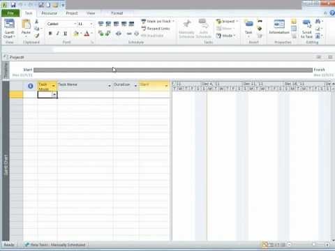 Microsoft Project 2010 Tutorial 1 of 3