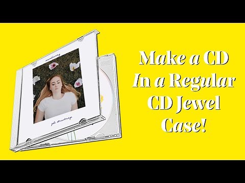 DIY: Create a CD in a Regular CD Jewel Case (Booklet + Back Cover + CD Label) Templates Included