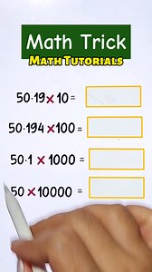 4.4K views · 42 reactions | Try this trick‼️‼️‼️ #mathtechnique #mathstutorials #mathtrick #Math #mathteachergon #teachergon #basicmath #MathTutor #mathmadeeasy | Math Tutorials | Facebook
