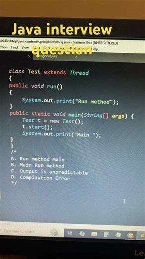 What will be the output #corejava #interviewquestions #LearnToCode #techeducation #programminghumor