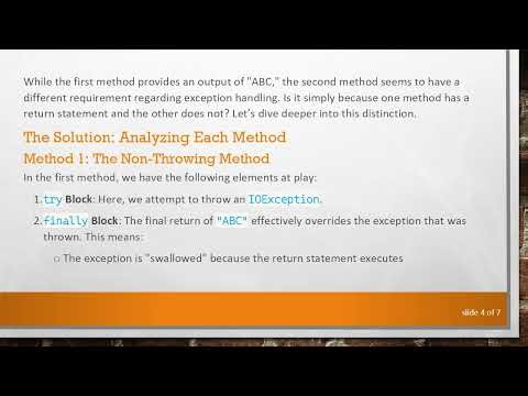 Understanding throws for IOException: When it's Essential and When it Isn't