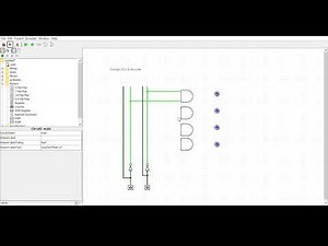 Design of 2 x 4 decoder using Logisim