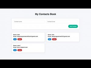 CRUD Application Using JavaScript – CRUD Application Using HTML, CSS & JavaScript