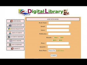 Library Management System Web Project with Source Code using PHP, HTML, CSS JavaScript | Web Project