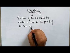 Line Clipping in Computer Graphics | CG | Computer Graphics | Lec-33 | Bhanu Priya