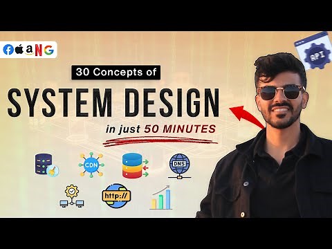 30 System Design Concepts in just 50 minutes. The Fastest Way to Learn System Design!