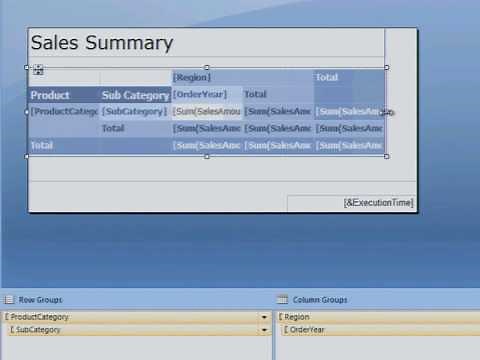Creating a New Report in Microsoft SQL Server