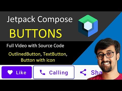 Button, OutlinedButton, and TextButton in Jetpack Compose | Android Studio Tutorial (Kotlin)