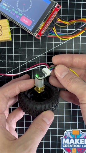 N20 Motor with Encoder + ESP32 TFT Dashboard! #esp32 #arduino #dcmotor