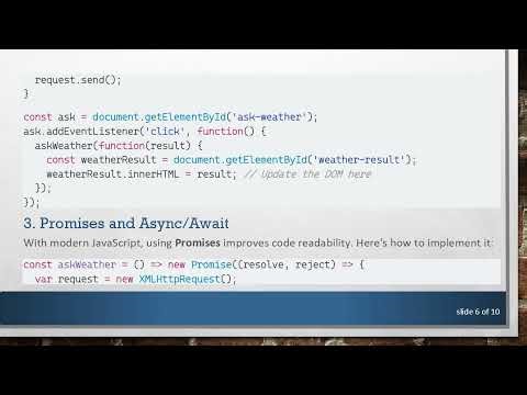 How to Display Ajax Requests in JavaScript