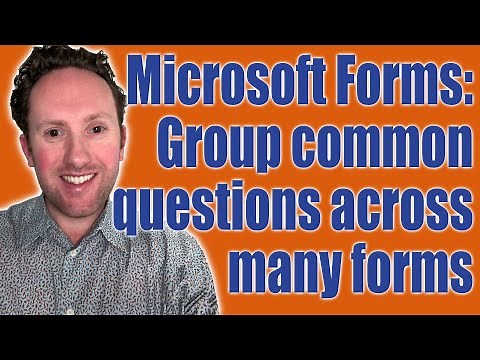 Work with common questions across multiple forms using the Microsoft Forms API
