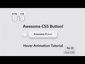 Pure CSS Awesome Button Hover Effect | Coding Cloud