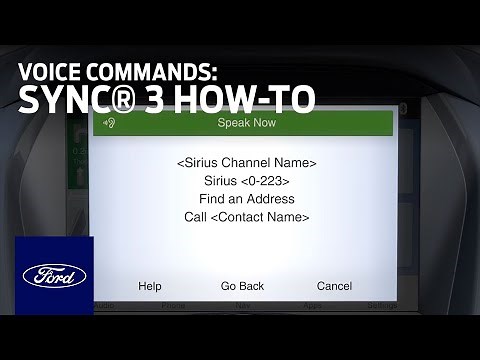 SYNC 3 Voice Commands | SYNC 3 How-To | Ford