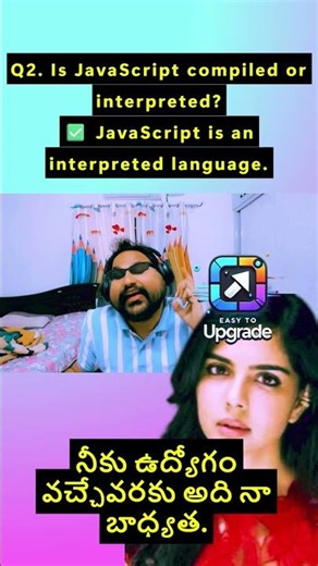 ❓Q2. Is JavaScript compiled or interpreted?