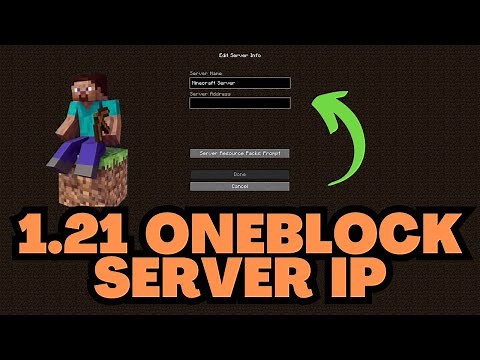 Minecraft 1.21 OneBlock Server IP Address