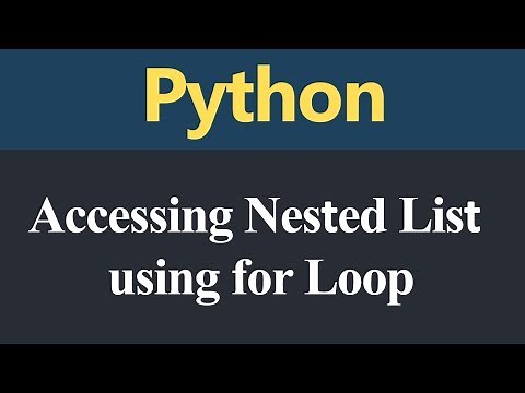 Accessing Nested List using for Loop in Python (Hindi)