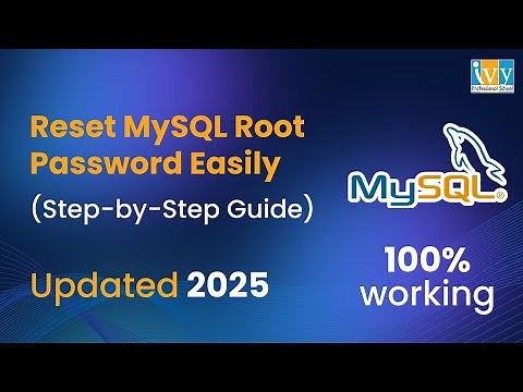 How to Reset MySQL Root Password in Windows | Updated 2026 | Reset Forget Password in MySQL